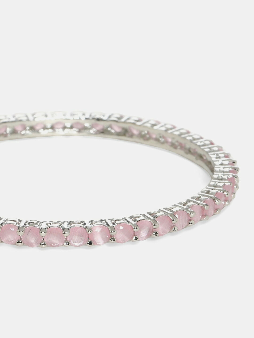 Pink Stone Bangle- Ruby Raang