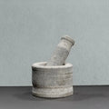 Zishta Hardstone Hand Chiseled Mortar and Pestle Traditional Kitchen Accessory