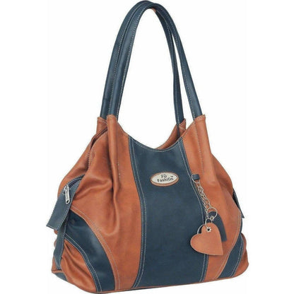 FD Fashion Shoulder Bag  (Tan, Blue)