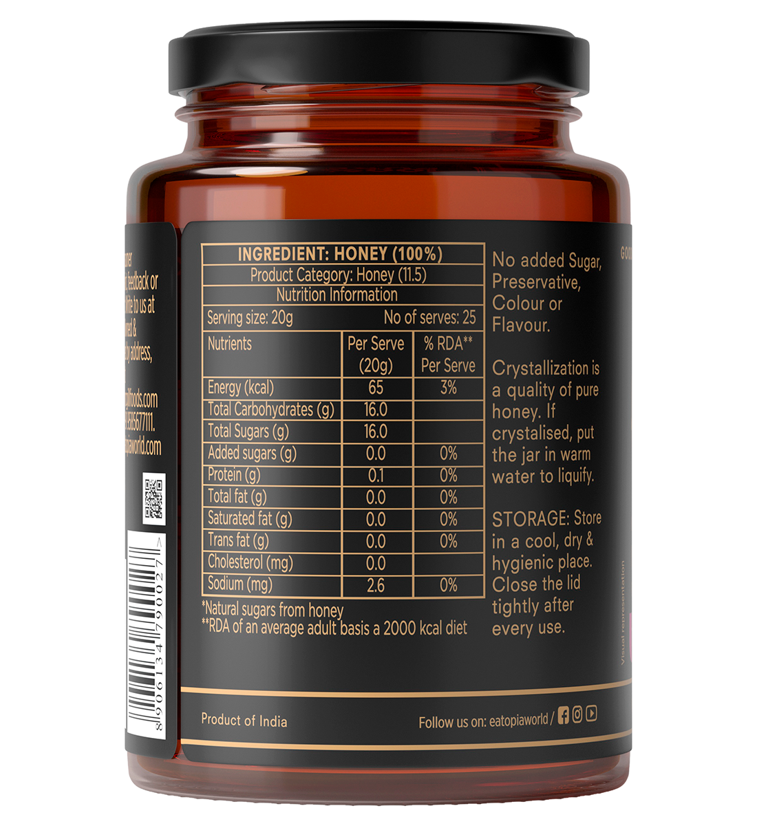 Eatopia Tulsi Flower Honey