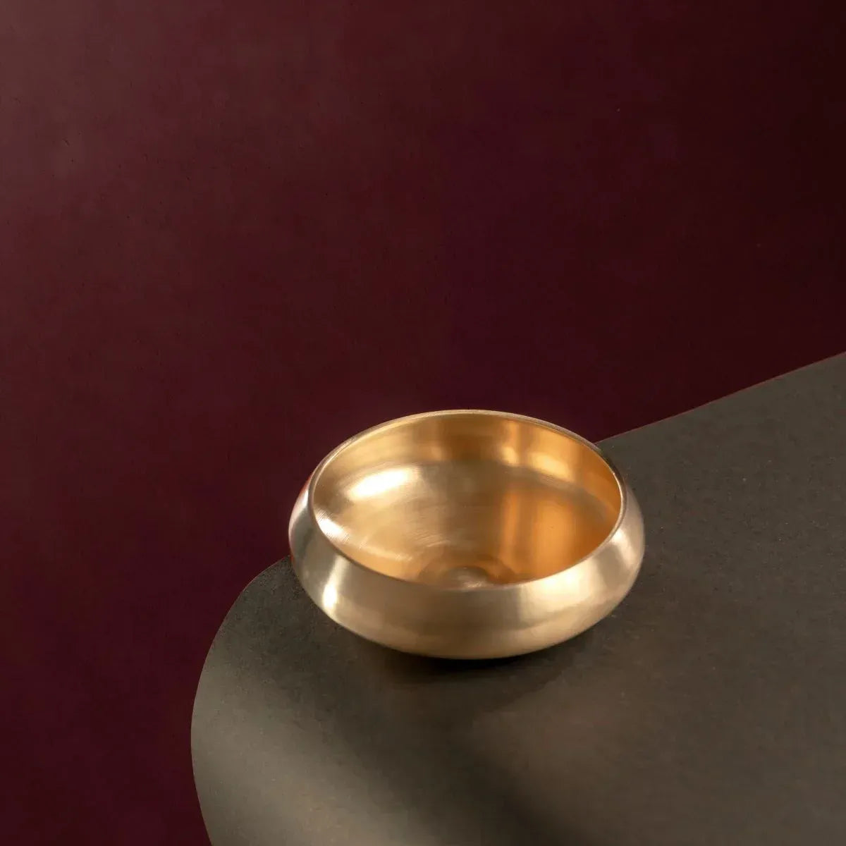 Zishta Kansa Bela Shrikhand Bowl Handcrafted Bronze Serving Bowl