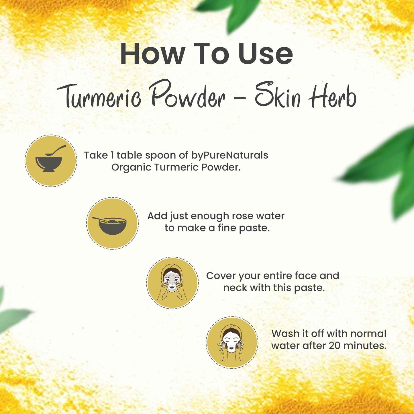 byPureNaturals Organic Turmeric Powder (Daru Haridra)