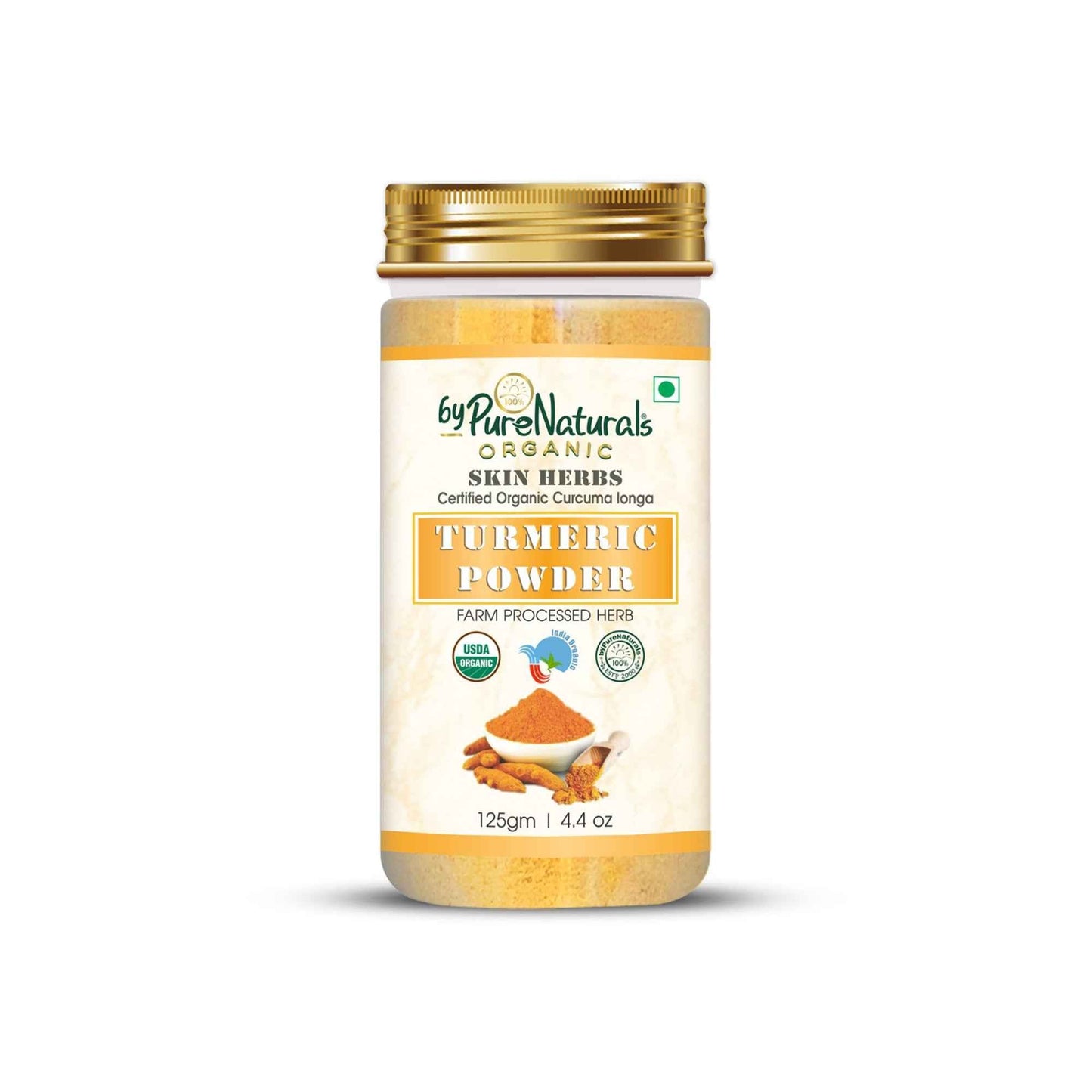 byPureNaturals Organic Turmeric Powder (Daru Haridra)