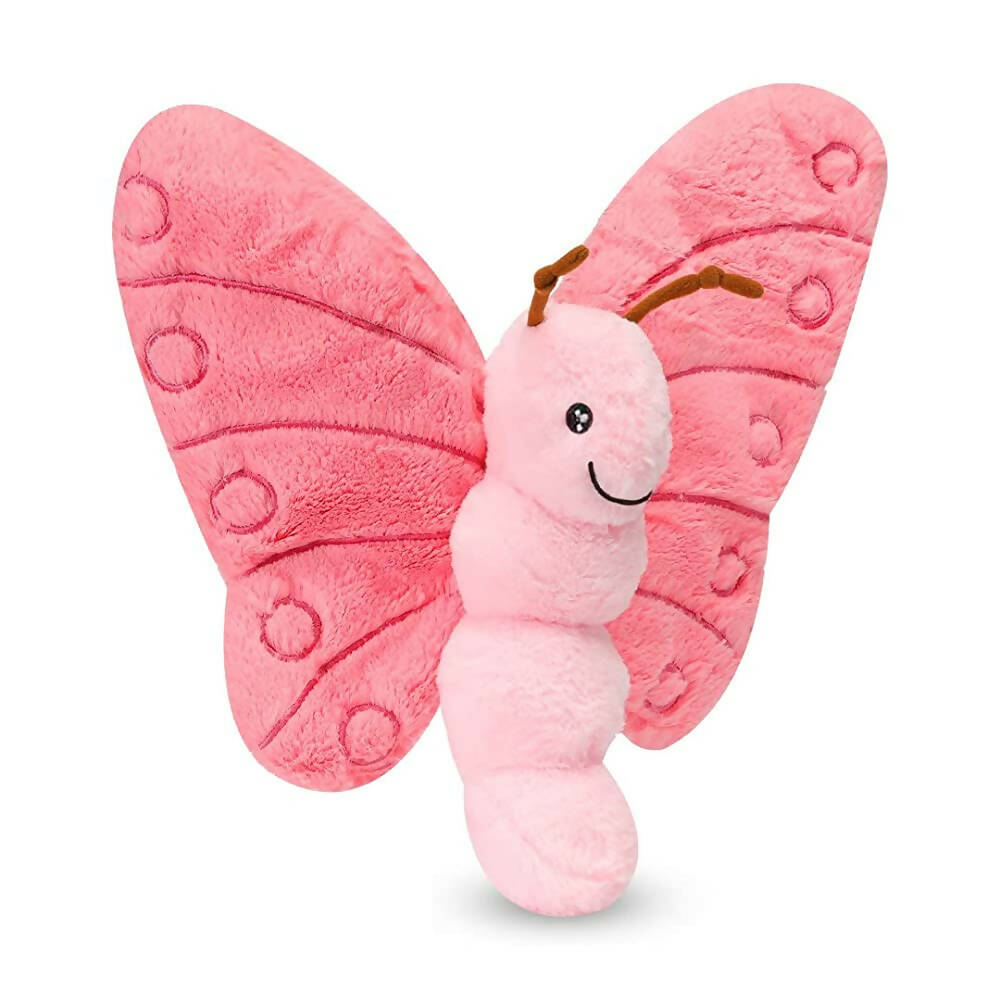 Webby Soft Butterfly Plush Pink Toy for Kids- 40 cm