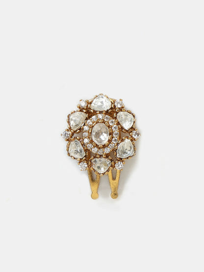 Ruby Raang Crown Leaf Hair Pin