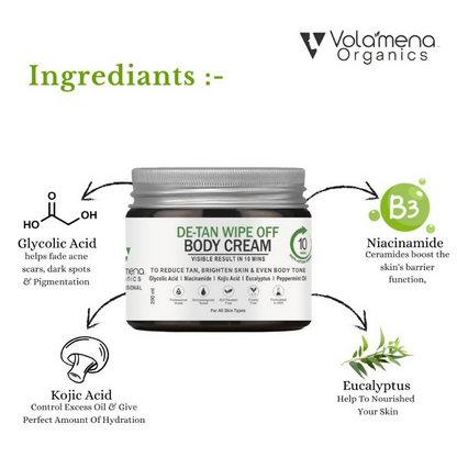 Volamena Wipe Off Detan Body Cream