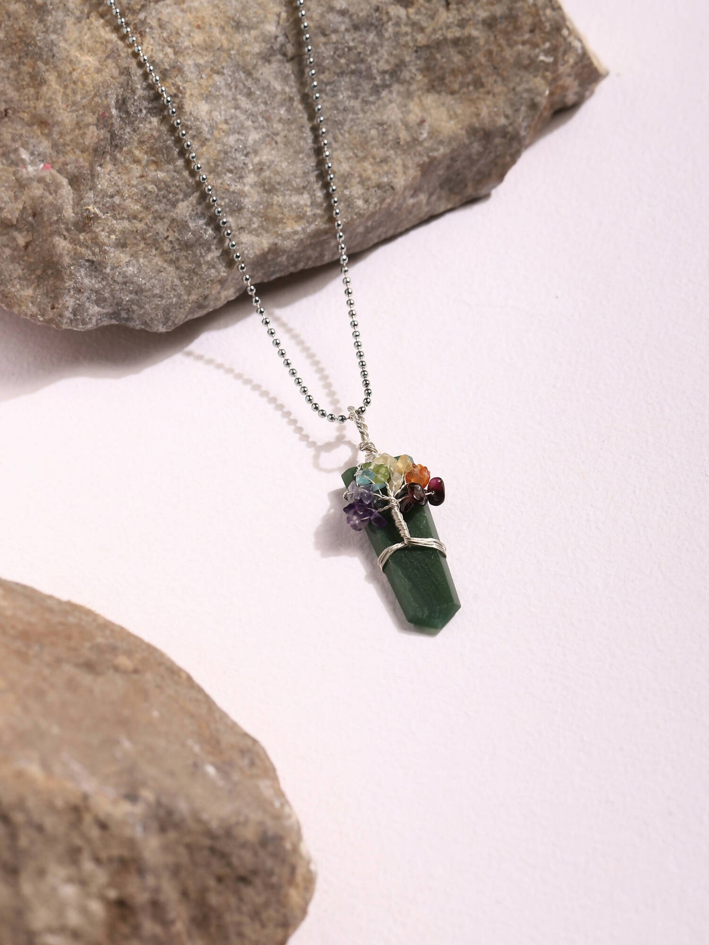 Women's Silver-Plated Necklace - Ruby Raang