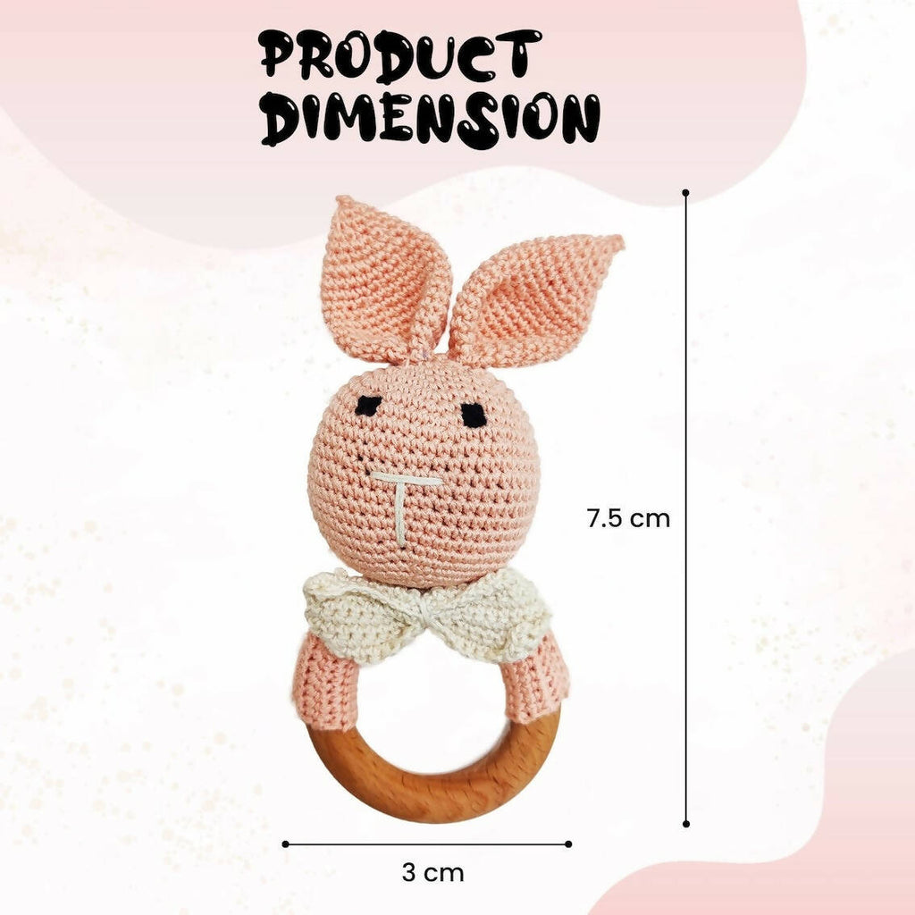 Matoyi Crochet Bunny Toy : Teether For Babies