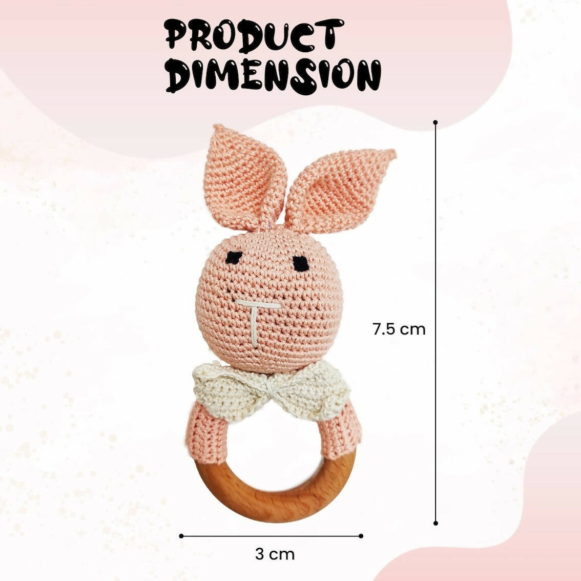 Matoyi Crochet Bunny Toy : Teether For Babies