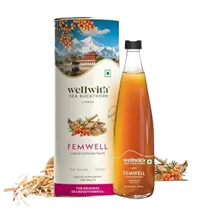 Wellwith Sea Buckthorn Femwin (Femwell) Ayurvedic Juice