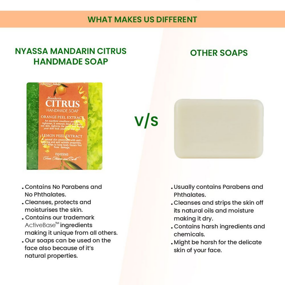 Nyassa Mandarin Citrus Soap Orange & Lemon Extracts