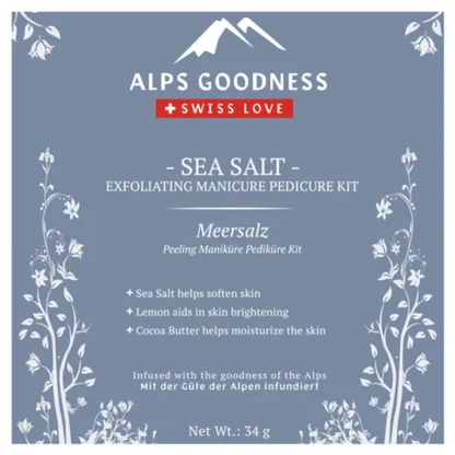 Alps Goodness Sea Salt Exfoliating Manicure Pedicure Kit