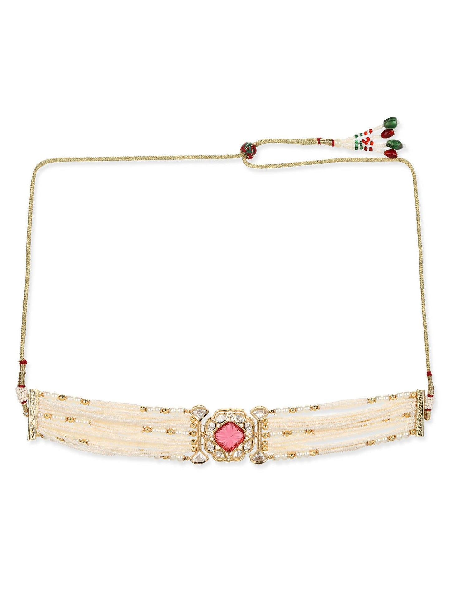 Women's Gold-Polished Necklace - Ruby Raang