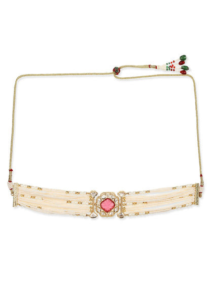 Women's Gold-Polished Necklace - Ruby Raang
