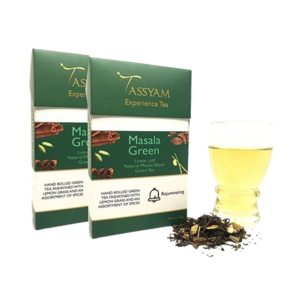 Tassyam Organics Masala Green Tea - Box