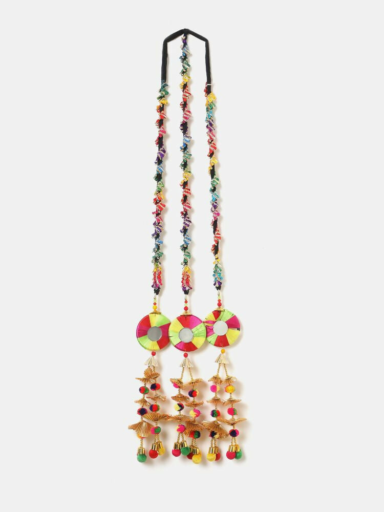 Ruby Raang Golden Work Parandi