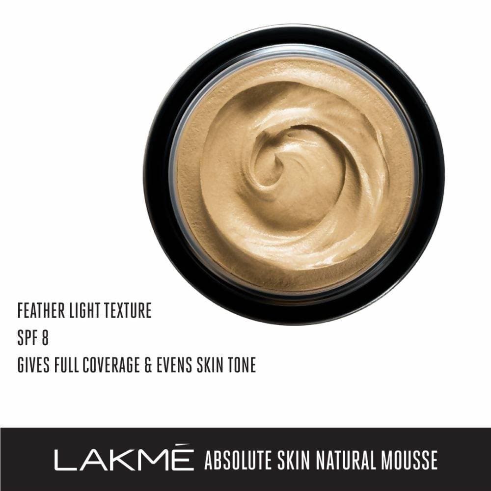 Lakme Absolute Skin Natural Mousse Ivory Fair - 25 gms