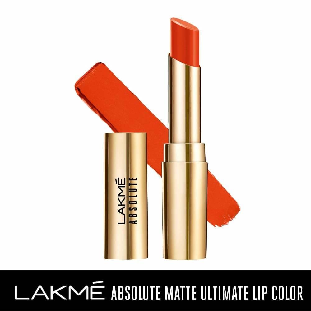 Lakme Absolute Matte Ultimate Lip Color with Argan Oil Orange Country - 3.4 gms