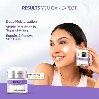 SkinInspired Retinol Night Cream For Wrinkles & Anti-Aging