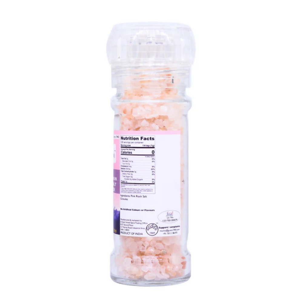 Tassyam Organics Pink Salt Granules Grinder Bottle