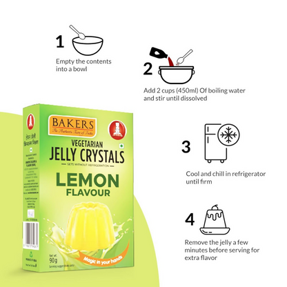 BAKERS Jelly Crystals - Lemon Flavour