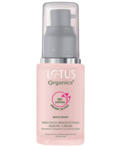 Lotus Organics+ Precious Brightening Serum Plus Creme - 30 gms