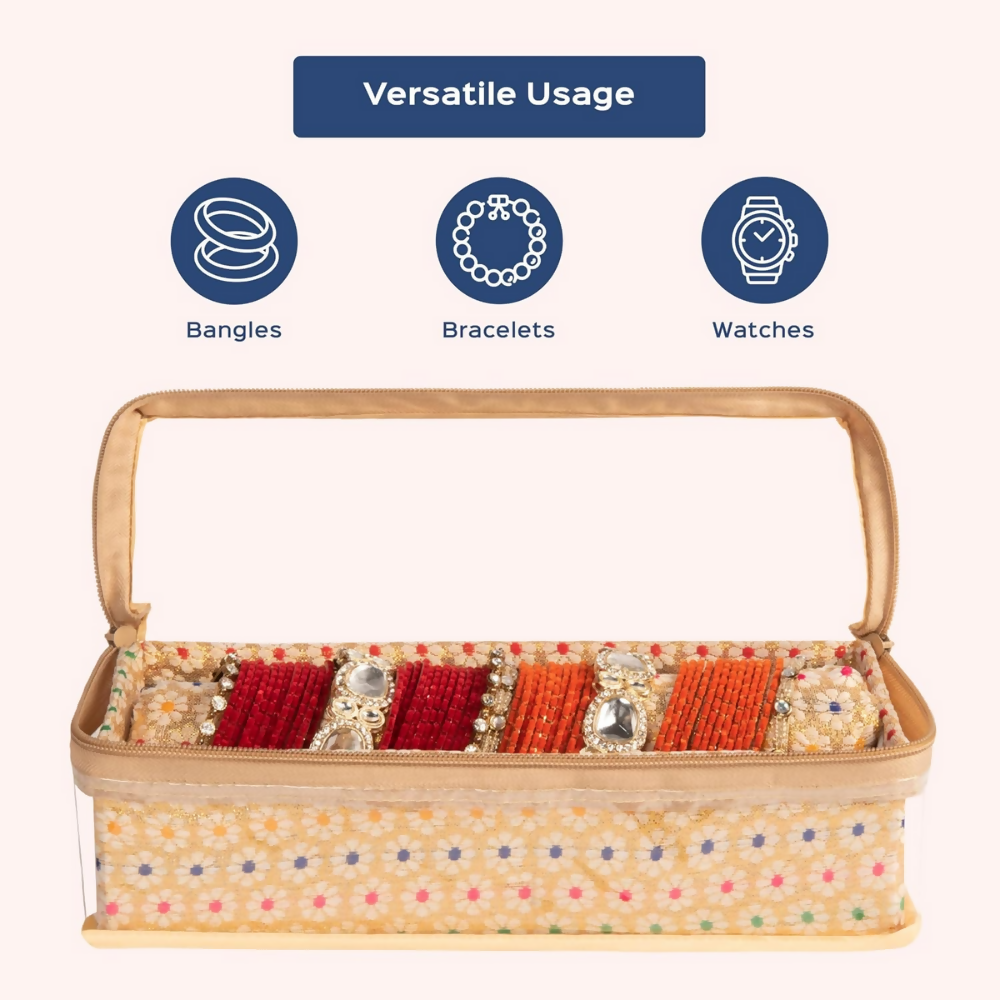 Homestrap Single Rod Storage Bangle Box - Golden