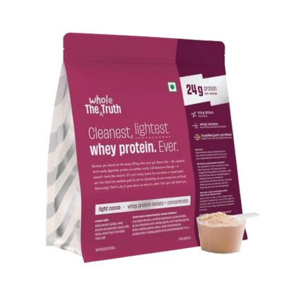 The Whole Truth Whey Protein Isolate+Concentrate - Light Cocoa