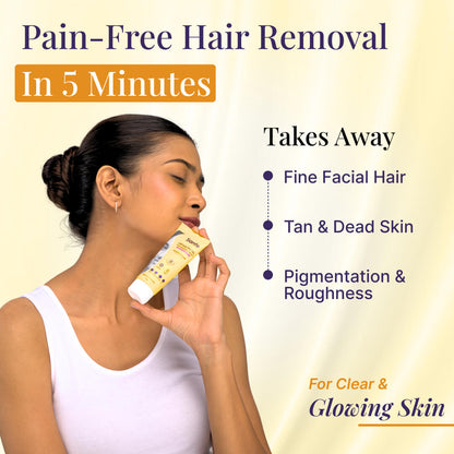Sanfe Ubtan Facial Hair Removal Cream - 50 gms
