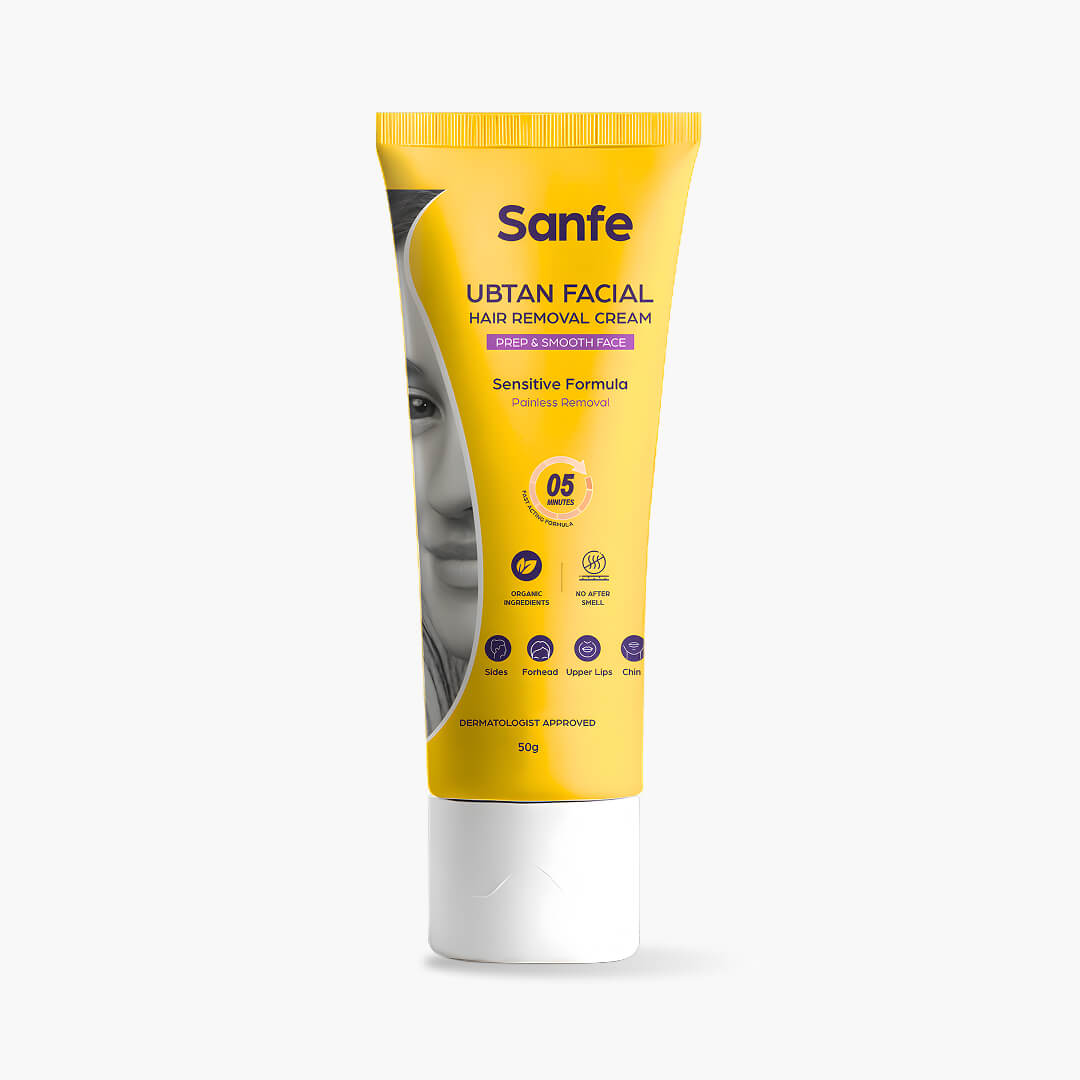 Sanfe Ubtan Facial Hair Removal Cream - 50 gms