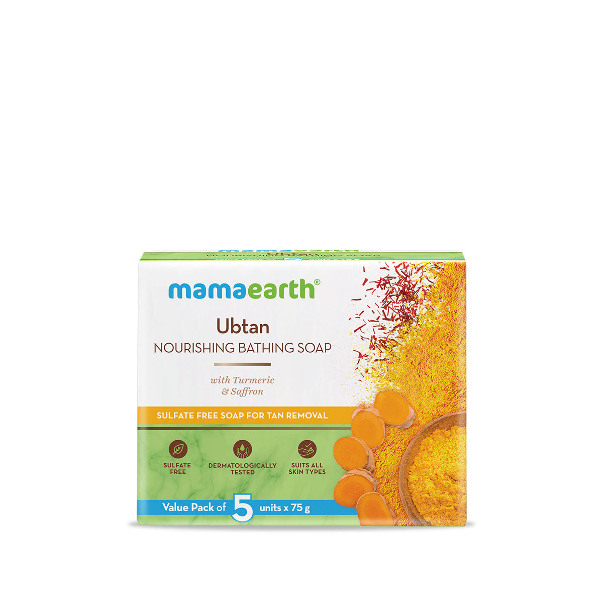 Mamaearth Ubtan Nourishing Bathing Soap  - 375gms