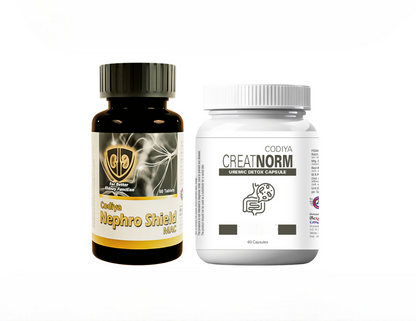 Uveda Naturals Codiya Nephroshield Mac & Creatnorm Capsules Combo