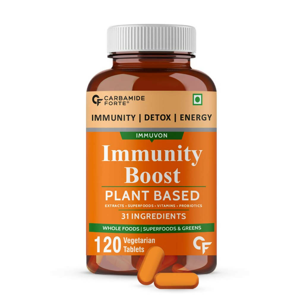 Carbamide Forte Immunity Boost Plant Based Tablets with Vitamin C, Zinc