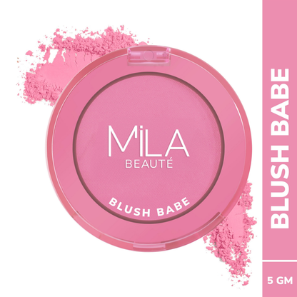 Mila Beaute Babe Blush Powder Blush - Candy Pink