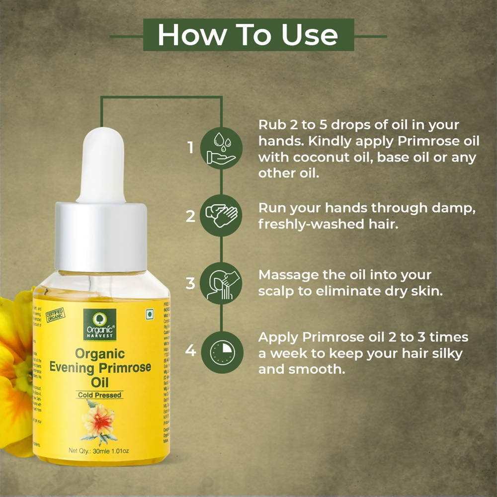 Organic Harvest Cold Pressed Organic Evening Primrose Oil - 30 ml