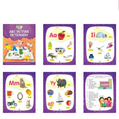 Rising Star Fun with Picture Reading Books Set (Set of 2)| General Knowledge| ABC Picture Dictionary| Ages 3-6 Years