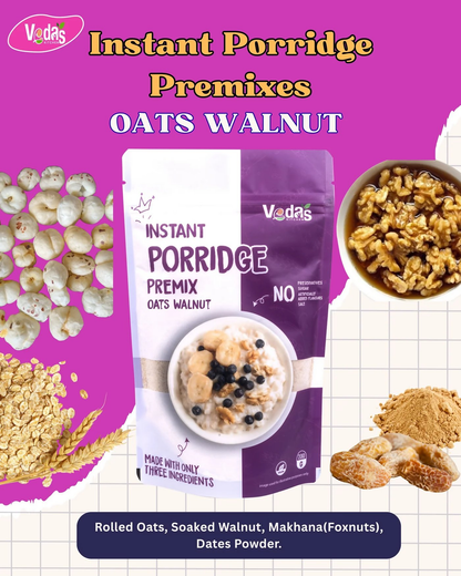 Vedas Kitchen Oats Walnut Instant Porridge