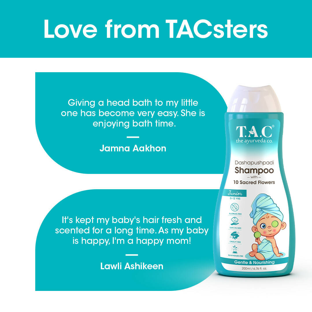 T.A.C - The Ayurveda Co. Dashapushpadi Ayurvedic Baby Shampoo For Hair Wash Hair Growth