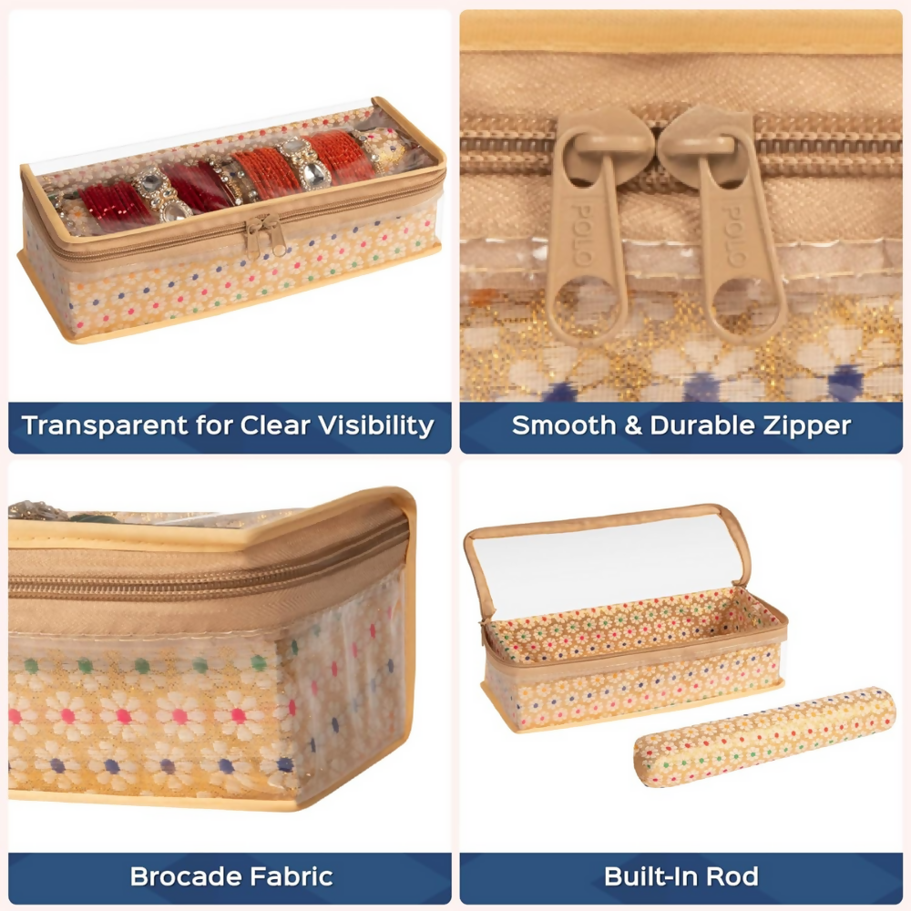 Homestrap Single Rod Storage Bangle Box - Golden