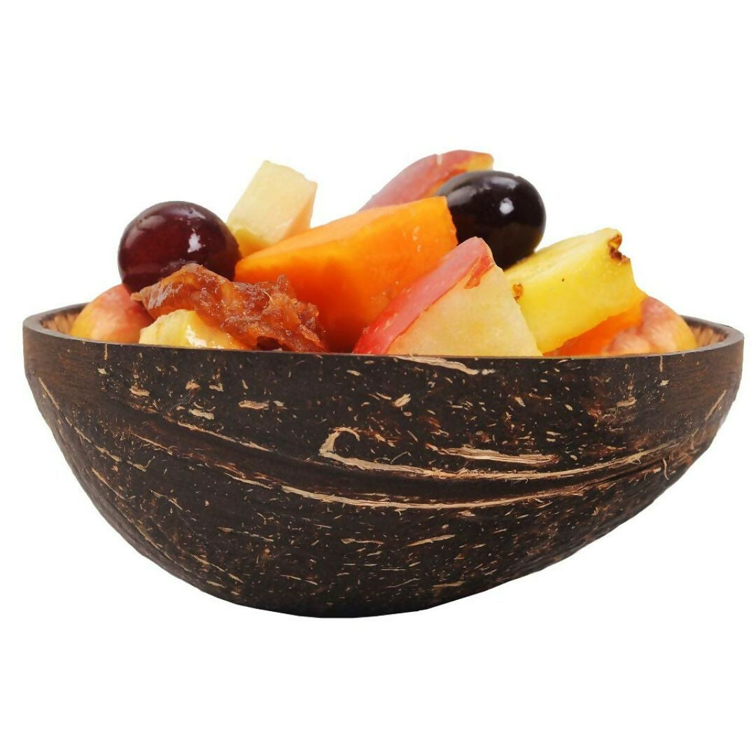 Thenga Natural Oval Coconut Shell Bowls