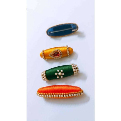 Multi - Colored Saree Pins - Set of 4