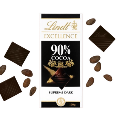 Lindt Excellence 90% Cocoa Dark Supreme Chocolate