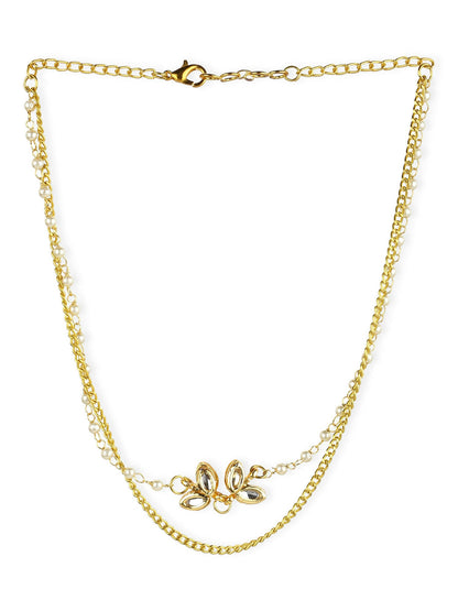 Women's Gold-Polished Chain - Ruby Raang