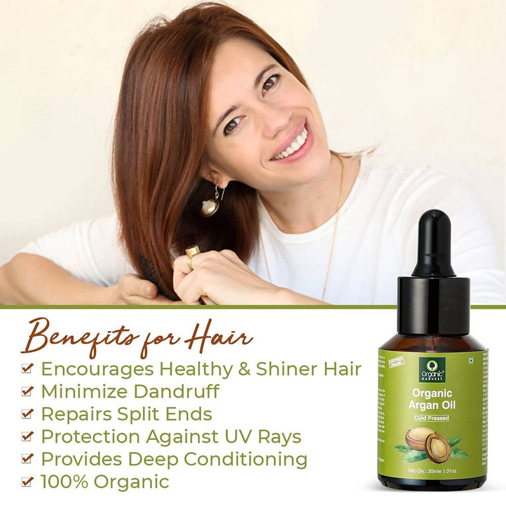 Organic Harvest Cold Pressed Organic Argan Oil - 30 ml
