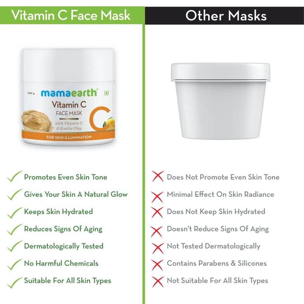 Mamaearth Vitamin C Face Mask For Skin Illumination - 100 gms