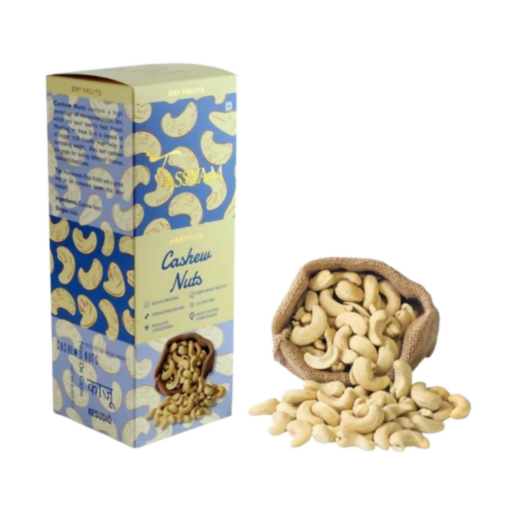 Tassyam Organics Premium Cashews w240 Grade - Box