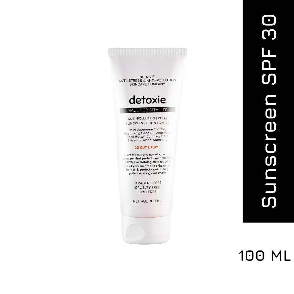Detoxie Anti-Pollution PA+++ Sunscreen Lotion SPF 30 - 100 gms