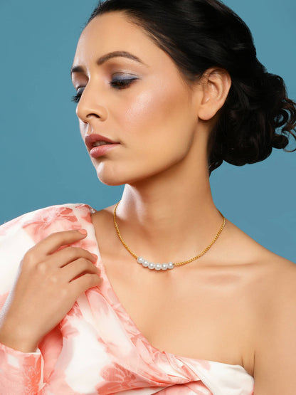 Pearl Neckpiece - Ruby Raang