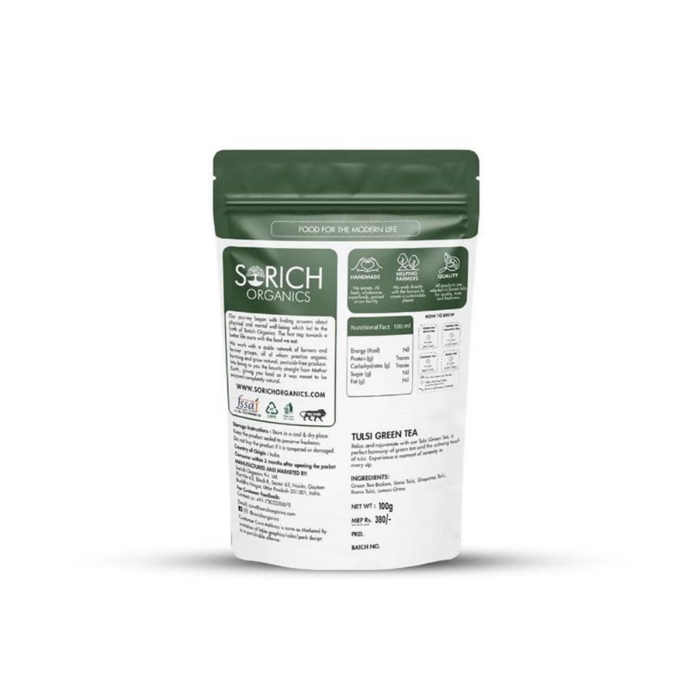 Sorich Organics Tulsi Green Tea