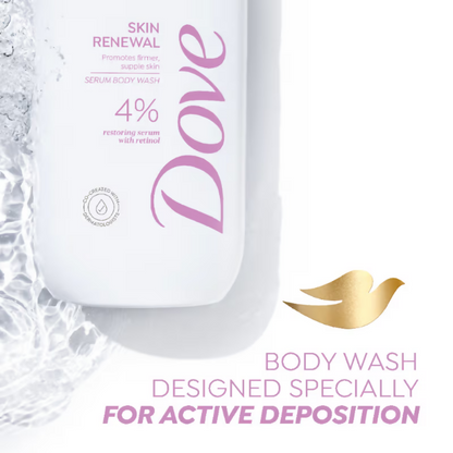 Dove 4% Restoring Serum With Retinol Skin Renewal Bodywash